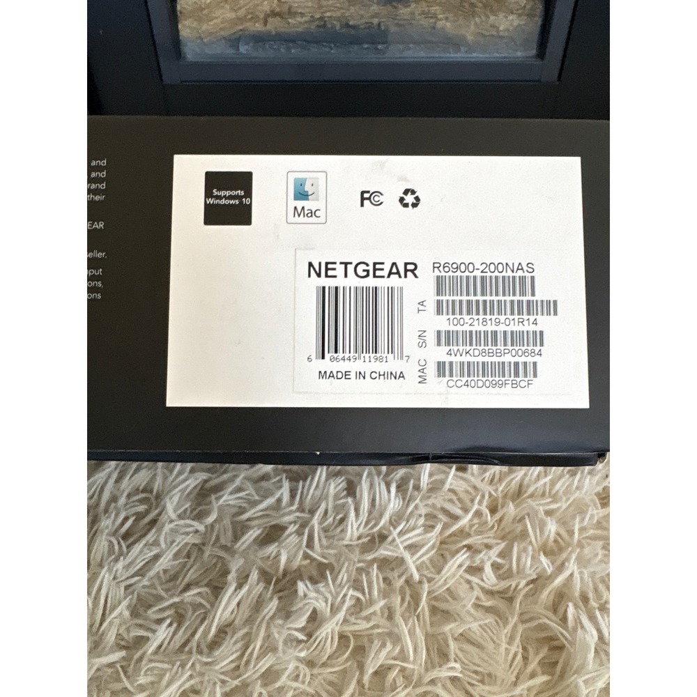 NETGEAR Nighthawk‎ AC1900 Smart WiFi Router R6900 Dual Core Processor ReadyCLOUD - Picture 2 of 6